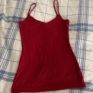 Chic Red Camisole with Spaghetti Straps